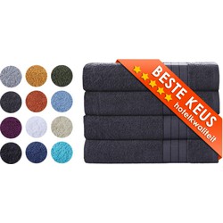 Zavelo Luxe Badhanddoeken - Hotelkwaliteit - Handdoeken - 70x140 cm - 4 Stuks - Antraciet