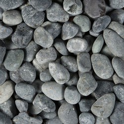 10 stuks! Beach pebbles zwart 40/60 mm 20 kg