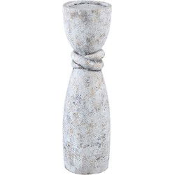 PTMD Kandelaar Ornan - 11x11x40 cm - Cement - Grijs
