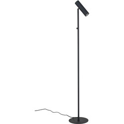 Paris Floor Lamp - Lamp in black with a 210 cm fabric cord Bulb: GU10/5W LED IP20