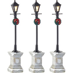 Street lantern on foot - set of 3