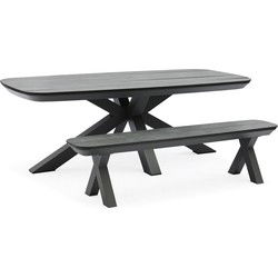 Sens-Line - Bradford Tuinbank - 182cm - Kunststof Grijs