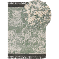 Beliani AKARSU - Laagpolig-Groen-Viscose