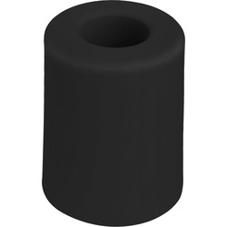 Deltafix Deurbuffer - deurstopper - zwart - rubber - 50 x 35 mm - Deurstoppers