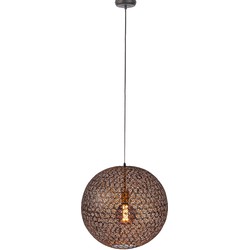 Hanglamp 1-Lichts - Zwart - Staal - Ø50cm - Lamp Donald