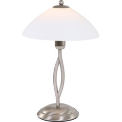 Steinhauer tafellamp Capri - staal - metaal - 30 cm - E27 fitting - 6842ST