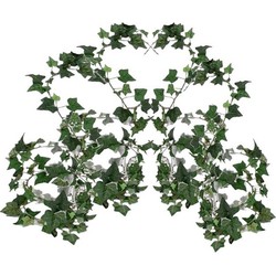 4x Klimop slinger groen Hedera Helix 180 cm - Kunstplanten