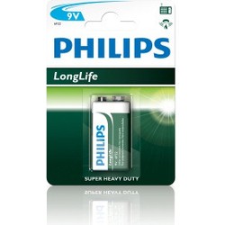 Philips Philips 12*1 9 volt batterijen Philips 6F22