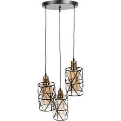Clayre & Eef Hanglamp Zwart Metaal