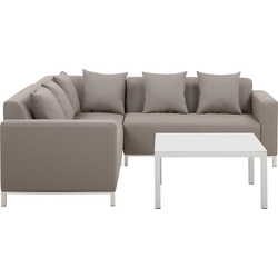 Beliani BELIZE - Loungeset-Beige-Polyester