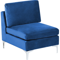 EVJA - 1-zitsbank - Marineblauw - Fluweel