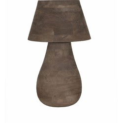 PTMD Tafellamp Peake - 38x38x64 cm - Hout - Bruin