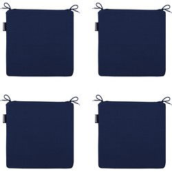 Madison -  Zitkussen Panama indigo - Ca. 40x40 cm - Set van 4