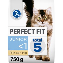 Droogvoer voor junior katten 750g stazak PERFECT FIT