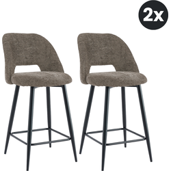 2x Barkruk Monta - Bruin (Set van 2)