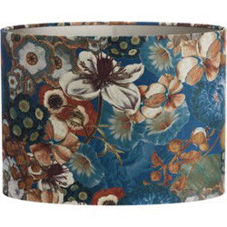 Light & Living - kap - Bloom - blauw - textiel - E27 - 3538512