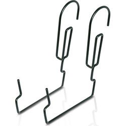 Prosperplast kunststof balkonbeugels - 2x - 23 x 21 cm - bloembakken - Plantenbakbeugels