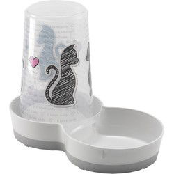 Moderna plastic drink/voersilo 1.5 liter Cats in Love