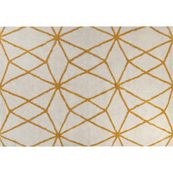 MARAND - Modern vloerkleed - Gebroken wit - 160 x 230 cm - Katoen
