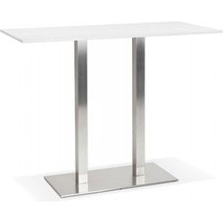 Designer hoge bar DENVER 160x80x100 cm Wit