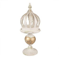 Clayre & Eef Decoratie Kroon Beige Metaal