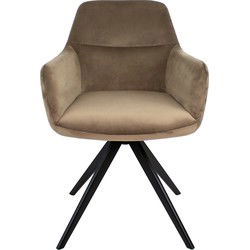 Kick draaistoel Tom - Taupe