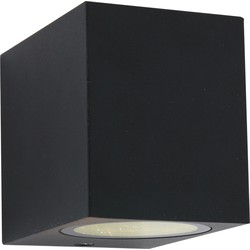 Moderne Buitenlamp - Steinhauer - Glas - Modern - GU10 - L: 10cm - Voor Buiten - Woonkamer - Eetkamer - Zwart