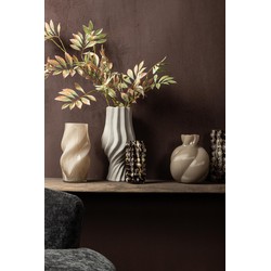 PTMD Bloempot Clair - 19x19x40 cm - Keramiek - Taupe