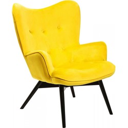 Kare Fauteuil Vicky Velvet Yellow