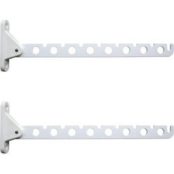 Kledinghanger haak inklapbaar wit 30 cm - Kledinghangers