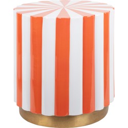 Leitmotiv - Kruk Candy Swirl - Bright orange & white