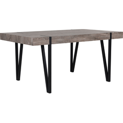 Beliani ADENA - Eettafel-Donkere houtkleur-MDF