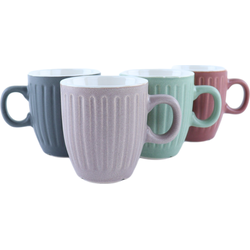 OTIX Koffiekopjes - met Oor - Set van 4 - Koffietassen - 150ml - Theemok  - Aardewerk - MOSS