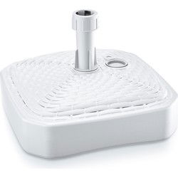 Prosperplast Parasolvoet - vierkant - rotan - wit - 12 l - Parasolvoeten