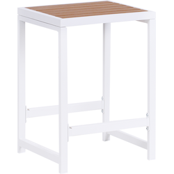 Beliani AVETRANA - Hocker-Wit-Staal