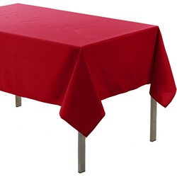 Rood tafelkleed van polyester 140 x 200 cm - Tafellakens