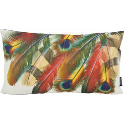 Red/Yellow Peacock - Outdoor | 30 x 50 cm | Kussenhoes | Katoen