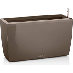 LECHUZA Cararo Premium bloempot - complete set, glanzend taupe