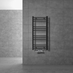 Badkamerradiator Sahara 400 x 800 mm antraciet recht + middenaansluiting