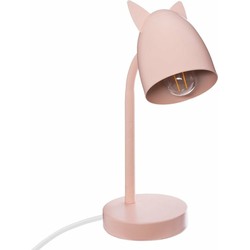 Atmosphera Tafellamp - met oortjes - roze - 18 x 31 cm - bureaulamp - Bureaulampen