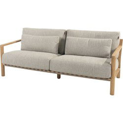 Lucas 3-zits lounge bank teak incl. 6 kussens 4SO