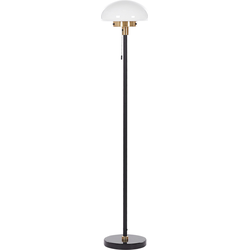 Beliani MINIJA - Staande lamp-Zwart-IJzer