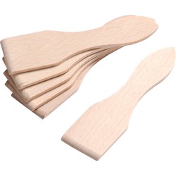 Kesper Gourmetspatels - 8x - acacia hout - 13 x 4 cm - gourmetten - racletten - grillen - Keukenspatels