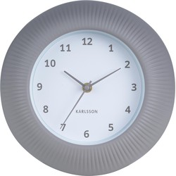Wandklok Tender Rib - Warmgrijs - Ø25cm