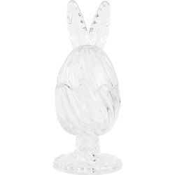 Clayre & Eef Glazen potje Ei Transparant Glas