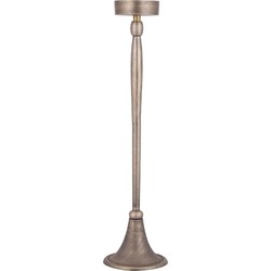 PTMD Zival Kandelaar - 18 x 18 x 80 cm - Aluminium - Goud