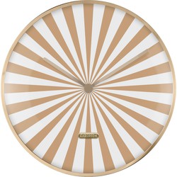 Wandklok Candy Swirl Dome - Bruin - Ø40cm