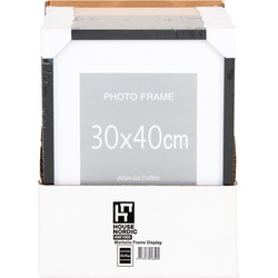 Marbella Frame Display - Frame MDF, 7 st. zwart en 8 st. naturel, 30X40 cm