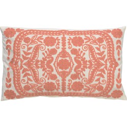 Dutch Decor MIMI - Kussenhoes van katoen 30x50 cm - Muted Clay- roze en wit - Dutch Decor