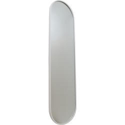 Fragix Boston Passpiegel Ovaal - Wit - Metaal - 150x40